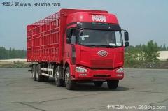 解放 J6P重卡 320馬力 8X4 倉(cāng)柵載貨車(chē)(變速箱12Js160)(CA5240CLXYP66K2L7T4A2E)